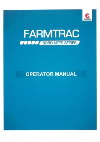 Farmtrac Tractor 6050 Nets Operators Manual