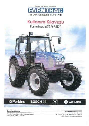 Farmtrac Tractor 675 & 675DT Operators Manual