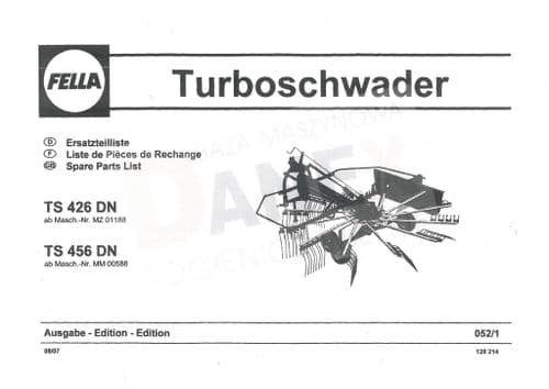 Fella Swather TS426DN & TS456DN Parts Manual