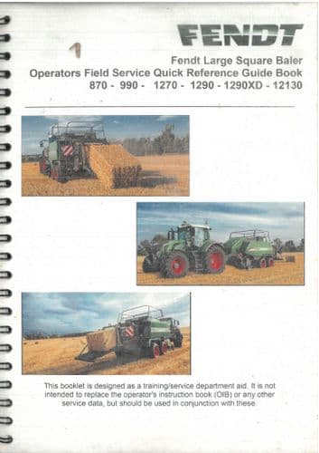 Fendt Baler 870 990 1270 1290 1290XD 12130 Knotter Needles Plunger Adjustment Problem Solving Manual