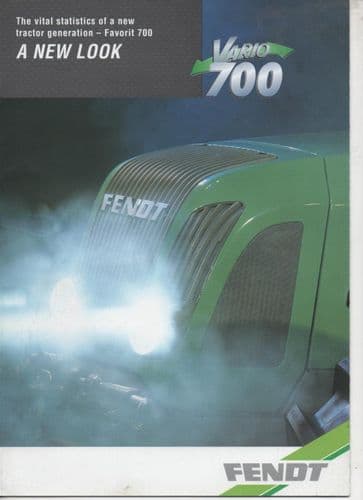 Fendt Tractor Favorit 700 Vario - 714 and 716 Brochure