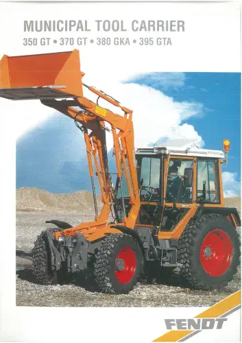 Fendt Tractor Municipal Tool Carrier 350 370 380 395 Brochure