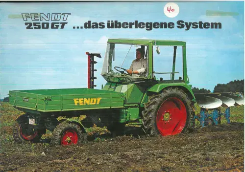 Fendt Tractor Toolcarrier 250GT Brochure - IN GERMAN