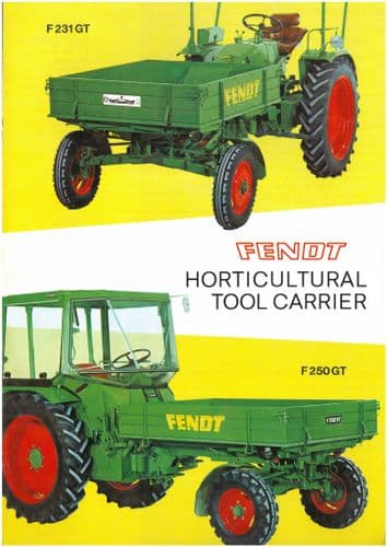 Fendt Tractor - Toolcarrier F250GT & F231GT Brochure