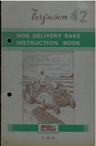Ferguson Side Delivery Rake Operators Manual