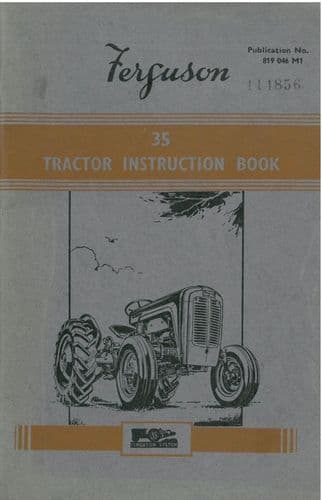 Ferguson Tractor 35 Operators Manual