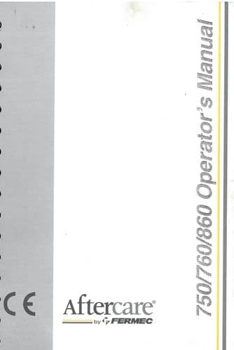 Fermec  Digger/Loader/Backhoe 750 760 860 Operators Manual