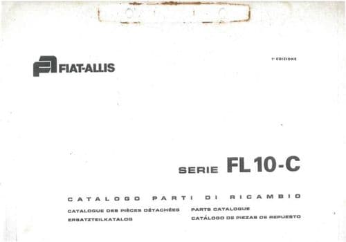 Fiat Crawler Loader FL10C Parts Manual - FL10-C