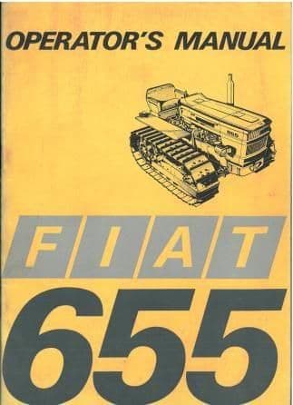 Fiat Crawler Tractor 655 Operators Manual