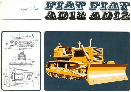 Fiat Crawler Tractor AD12 Brochure