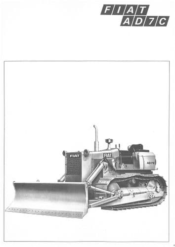 Fiat Crawler Tractor AD7C Brochure