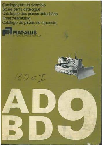 Fiat Crawler Tractor AD9 & BD9 Parts Manual