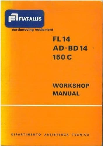 Fiat Crawler Tractor FL14, AD14, BD14 150C Workshop Service Manual -