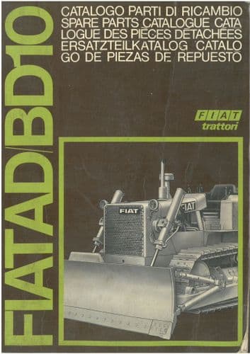 Fiat Crawler Tractor Loader AD10 & BD10 Parts Manual
