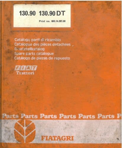 Fiat Tractor 130-90 & 130-90dt Parts Manual + 4WD Versions