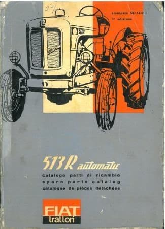 Fiat Tractor 513R Automatic Parts Manual
