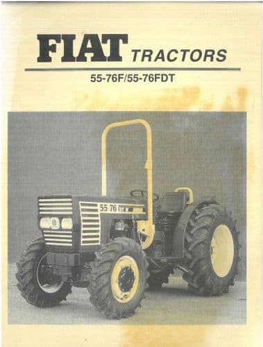 Fiat Tractor Model 55-76F & 55-76FDT Brochure - 55-76