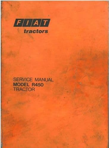 Fiat Tractor Model R450 Workshop Service Manual - R 450
