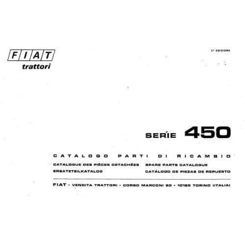 Fiat Trattori Tractor Series 450 Parts Manual