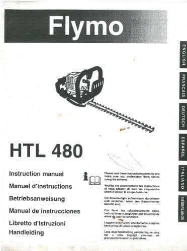 Flymo Hedge Trimmer HTL 480 Operators manual - HTL480