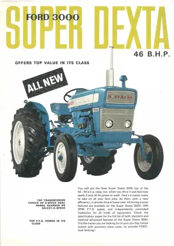 Ford 3000 Super Dexta Tractor Brochure