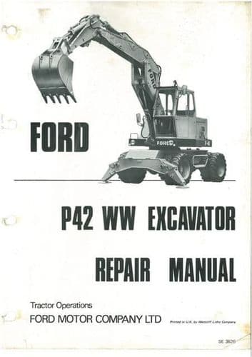 Ford Excavator P42 WW Service Repair Workshop Manual