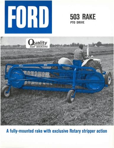 Ford Implement Rake Ford Rake 503 Brochure