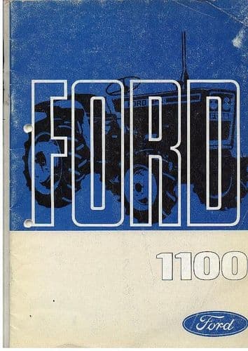 Ford Tractor 1100 Operators Manual