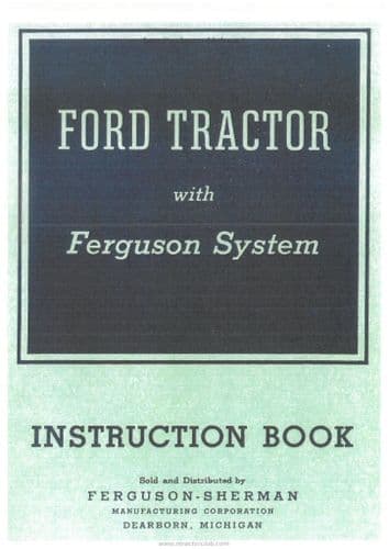 Ford Tractor 1490 withh Ferguson System Operators Manual