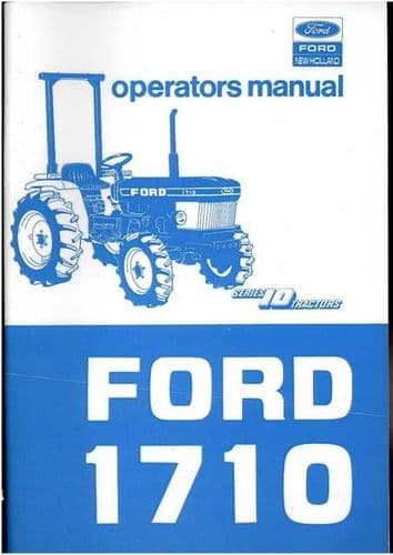 Ford Tractor 1710 Operators Manual