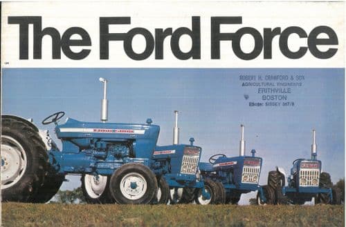 Ford Tractor 2000 3000 4000 5000 Ford Force Brochure