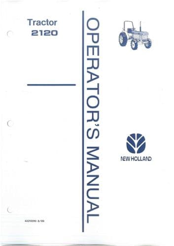 Ford Tractor 2120 Operators Manual