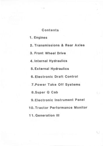 Ford Tractor 2910 3910 4110 4610 5610 6410 6610 7610 7710 7810 8210 TW15 TW25 TW35 Product Manual