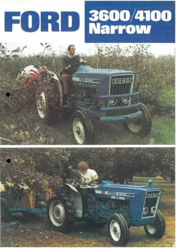 Ford Tractor 3600 & 4100 Narrow Brochure -