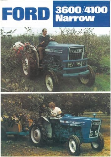 Ford Tractor 3600 & 4100 Narrow Brochure ---