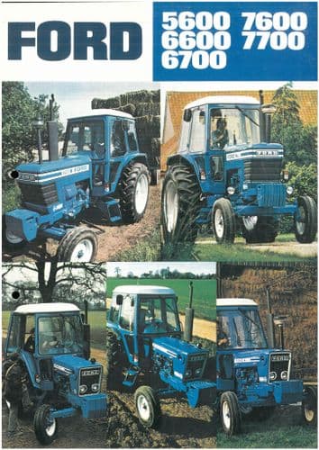 Ford Tractor 5600 6600 6700 7600 7700 Brochure