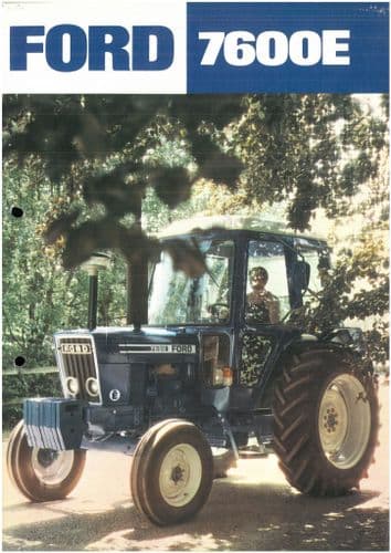 Ford Tractor 7600 - 9 Page Brochure