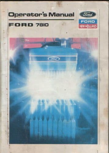 Ford Tractor 7810 Operators Manual