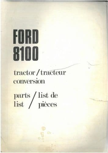 Ford Tractor 8100 Tractor Conversion Parts Manual -