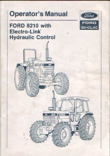 Ford Tractor 8210 Operators Manual