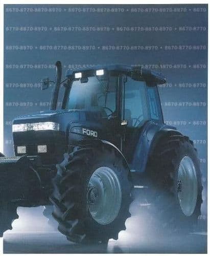Ford Tractor 8670 8770 8870 8970 Workshop Service Manual