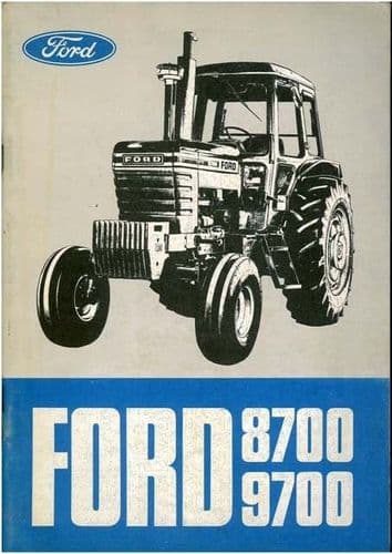 Ford Tractor 8700 & 9700 Operators Manual