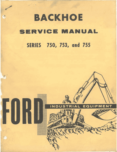 Ford Tractor Backhoe 750, 753 & 755 Workshop Service Repair Manual