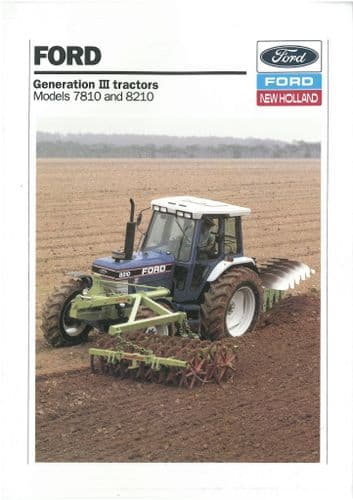 Ford Tractor Generation III 7810 and 8210 Brochure
