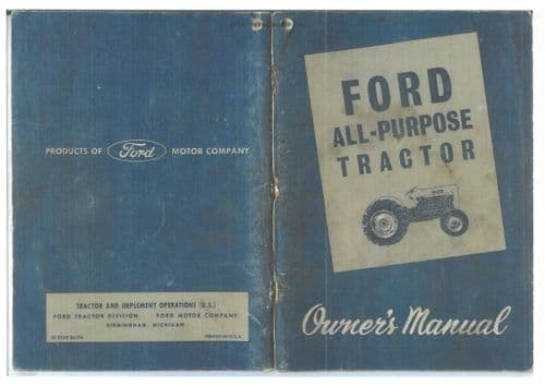 Ford Tractor Series 2000 & 4000 Operators Manual