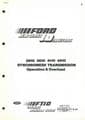 Ford Tractor TW Series and 10 Series Training Notes - ORIGINAL MANUAL