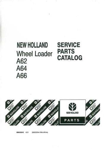 Ford Wheel Loader A62 A64 A66 Parts Manual