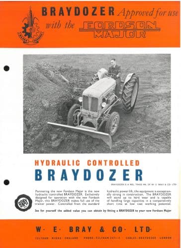 Fordson Major Tractor Braydozer Brochure