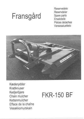 Fransgard Chain Mulcher FKR-150 BF Parts Manual