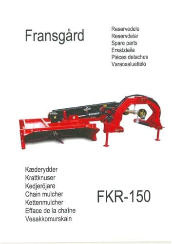 Fransgard Chain Mulcher FKR-150 Parts Manual
